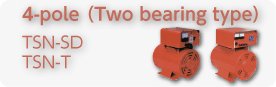 4-pole(Two bearing type)